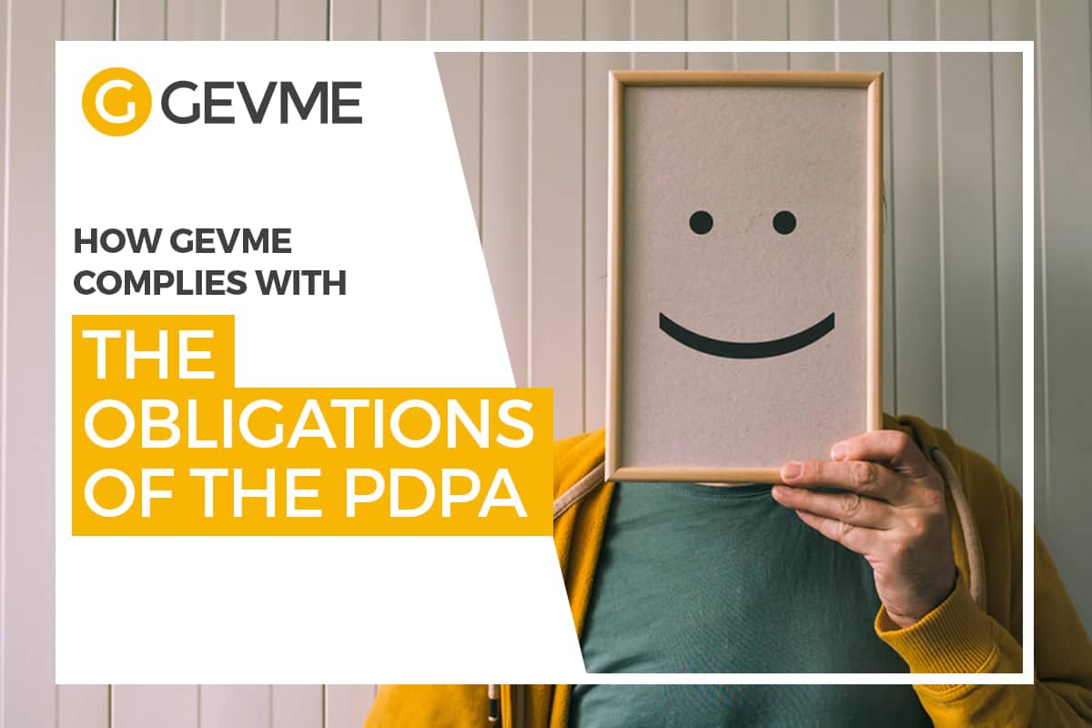 how gevme complies with the obligations of the pdpa