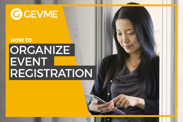 how to organize event registrations