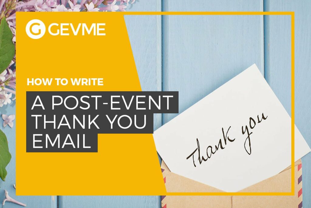 How to write a post event thank you email