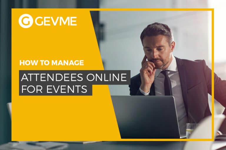 Manage attendees online for events