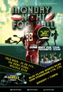 Sports event flyer
