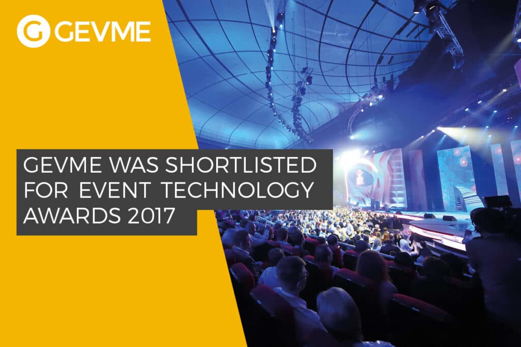 GEVME Shortlisted for Event Technology Awards 2017