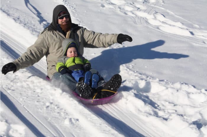 Sledding party