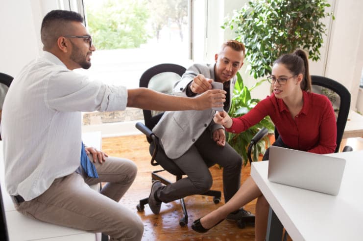 Group networking games. 