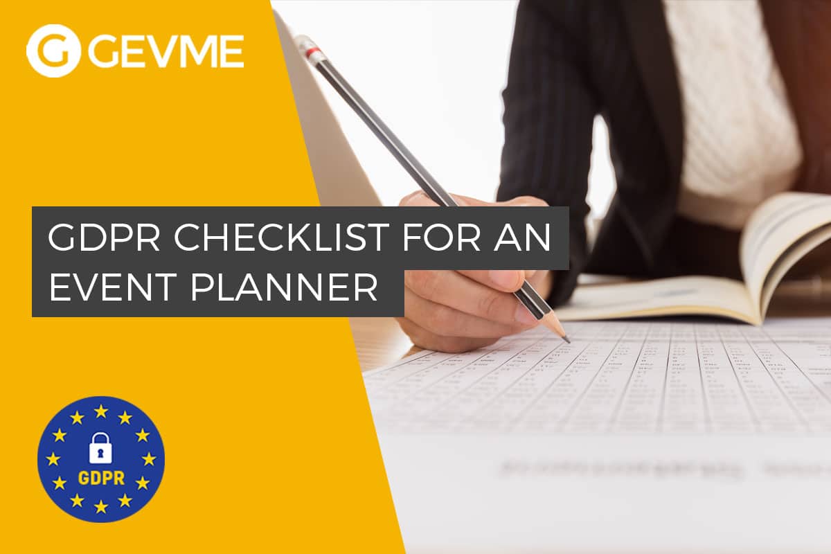 The GDPR Checklist for an Event Planner