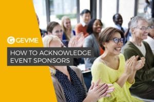 How to acknowledge event sponsors