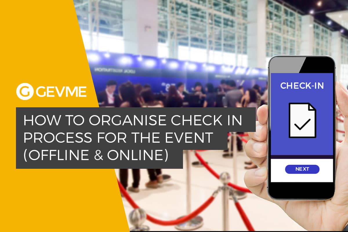 how to organise check in process for the event