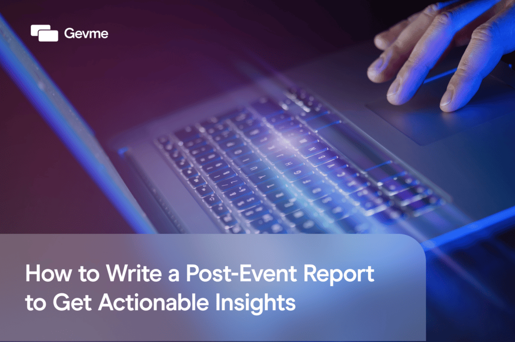 how to write an event report