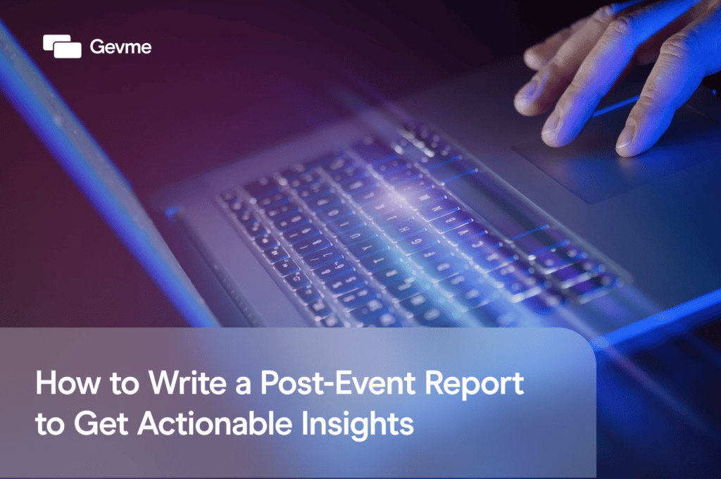 writing report on an event