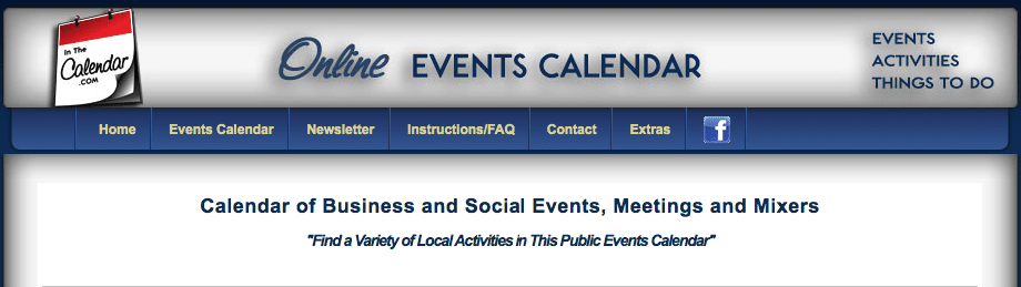 Free event listing inthecalendar