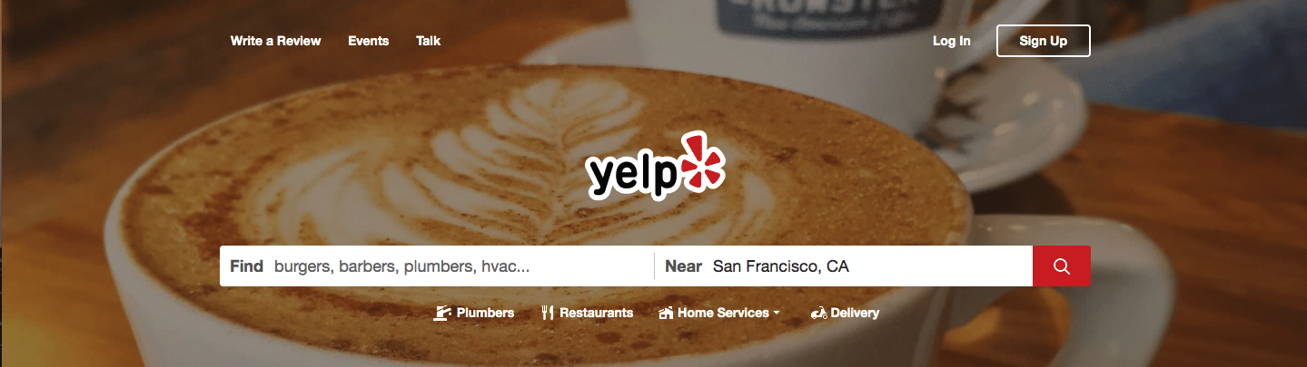 Free event listing Yelp