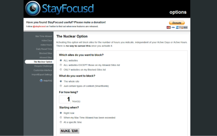 stayfocusd template