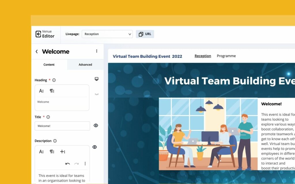 GEVME provides excellent features to host a customised virtual team building event for your organisation