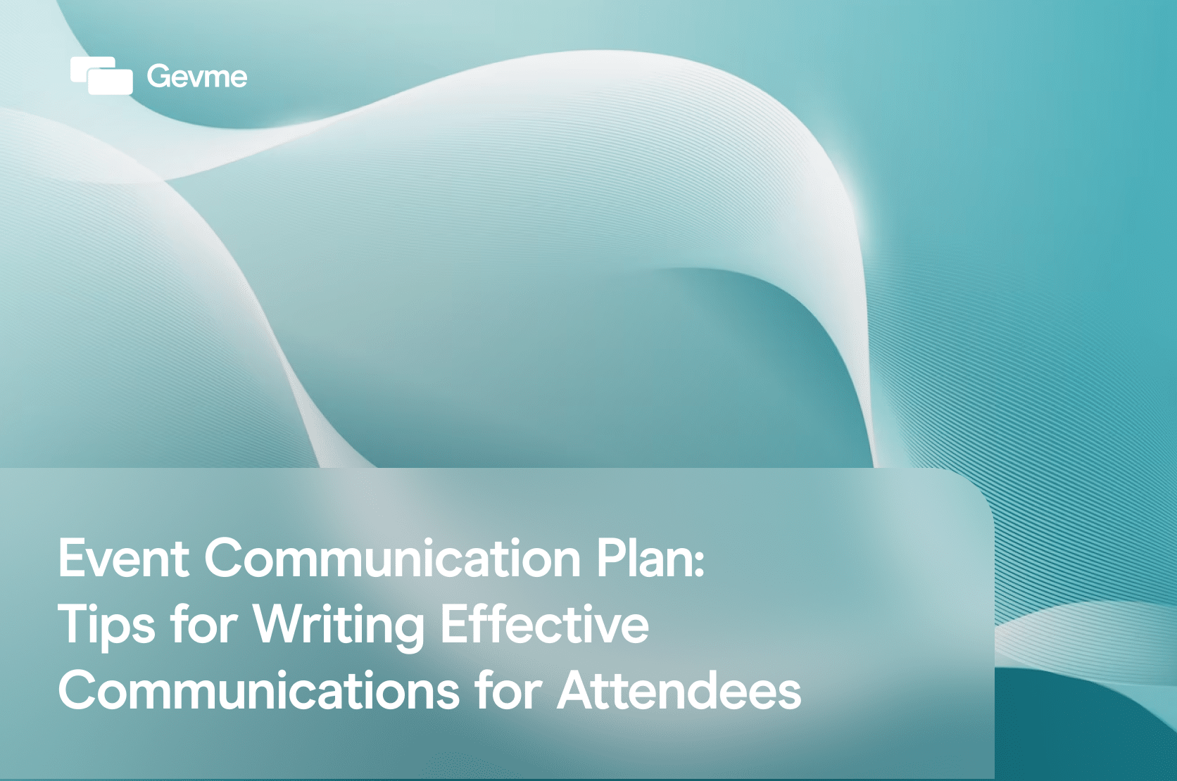 event communication plan