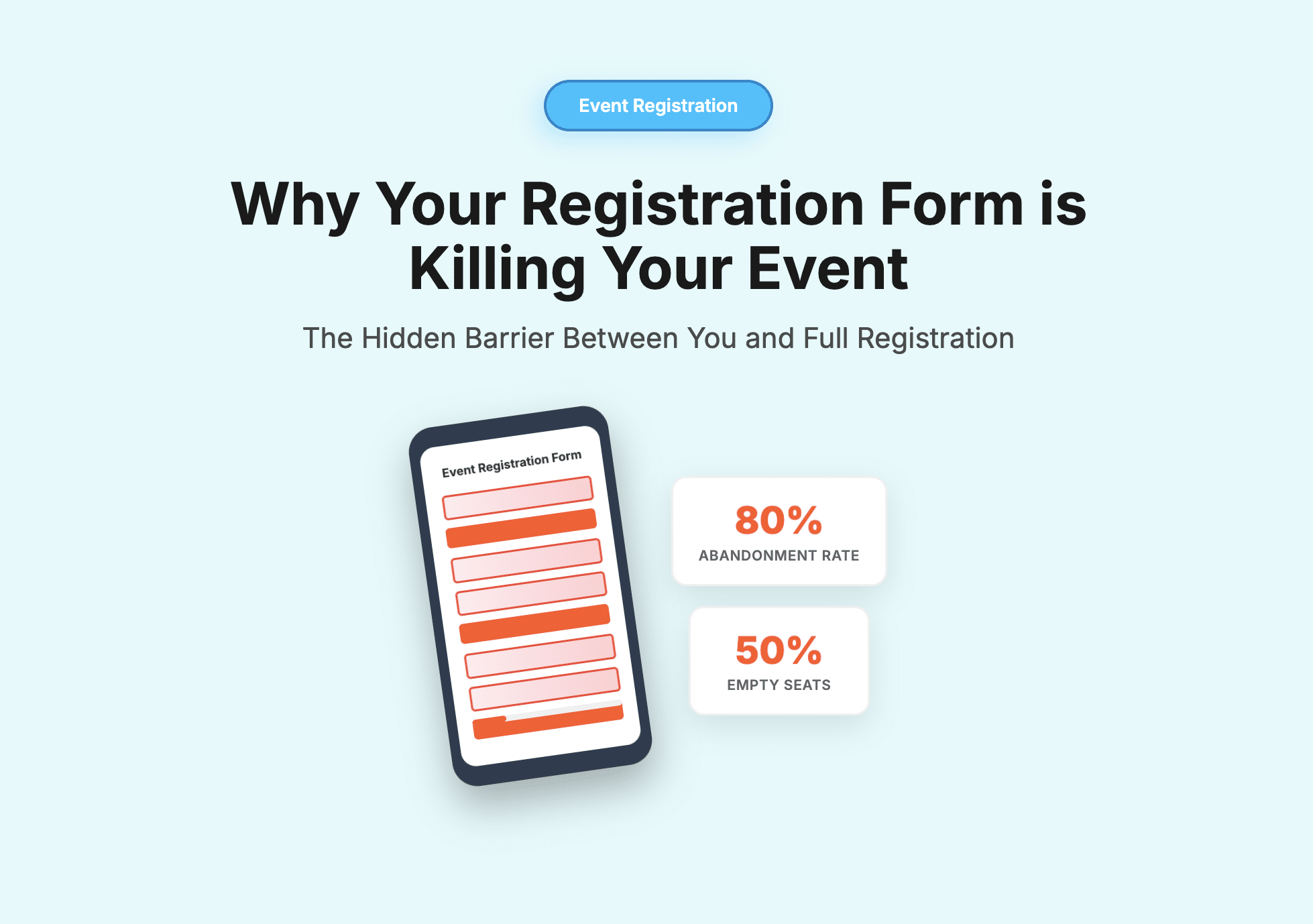 Event registration form optimization