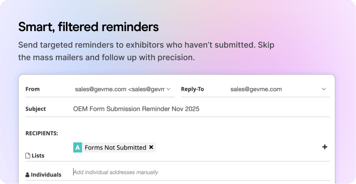 Smart, filtered reminders