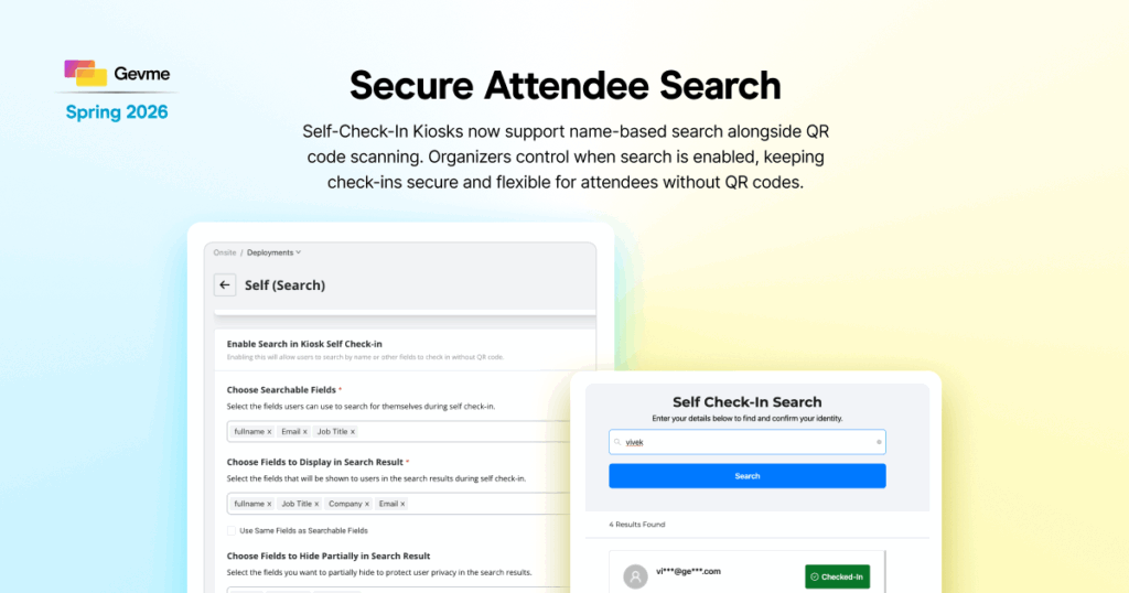Secure Attendee Search
