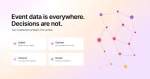 Event data is everywhere, decisions are not: turning scattered event data into action