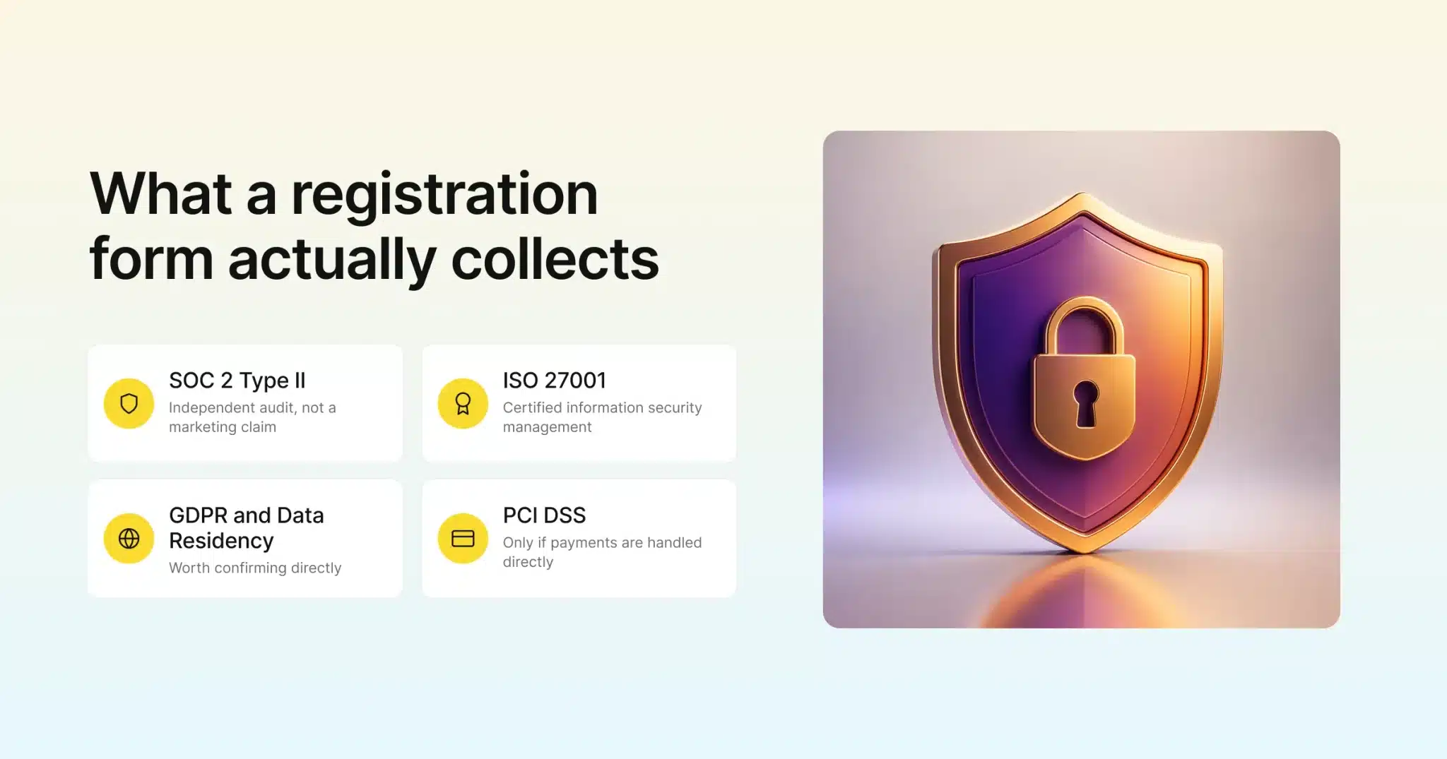 What an event registration form actually collects