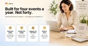 Event software built for four events a year, not forty