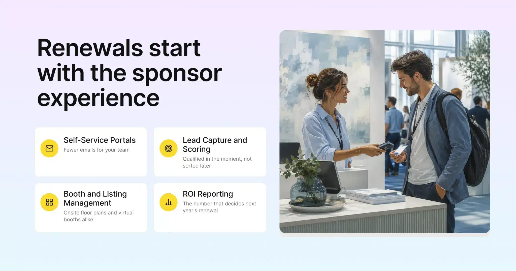 Sponsor renewals start with the sponsor experience