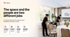 The venue space and the people are two different jobs