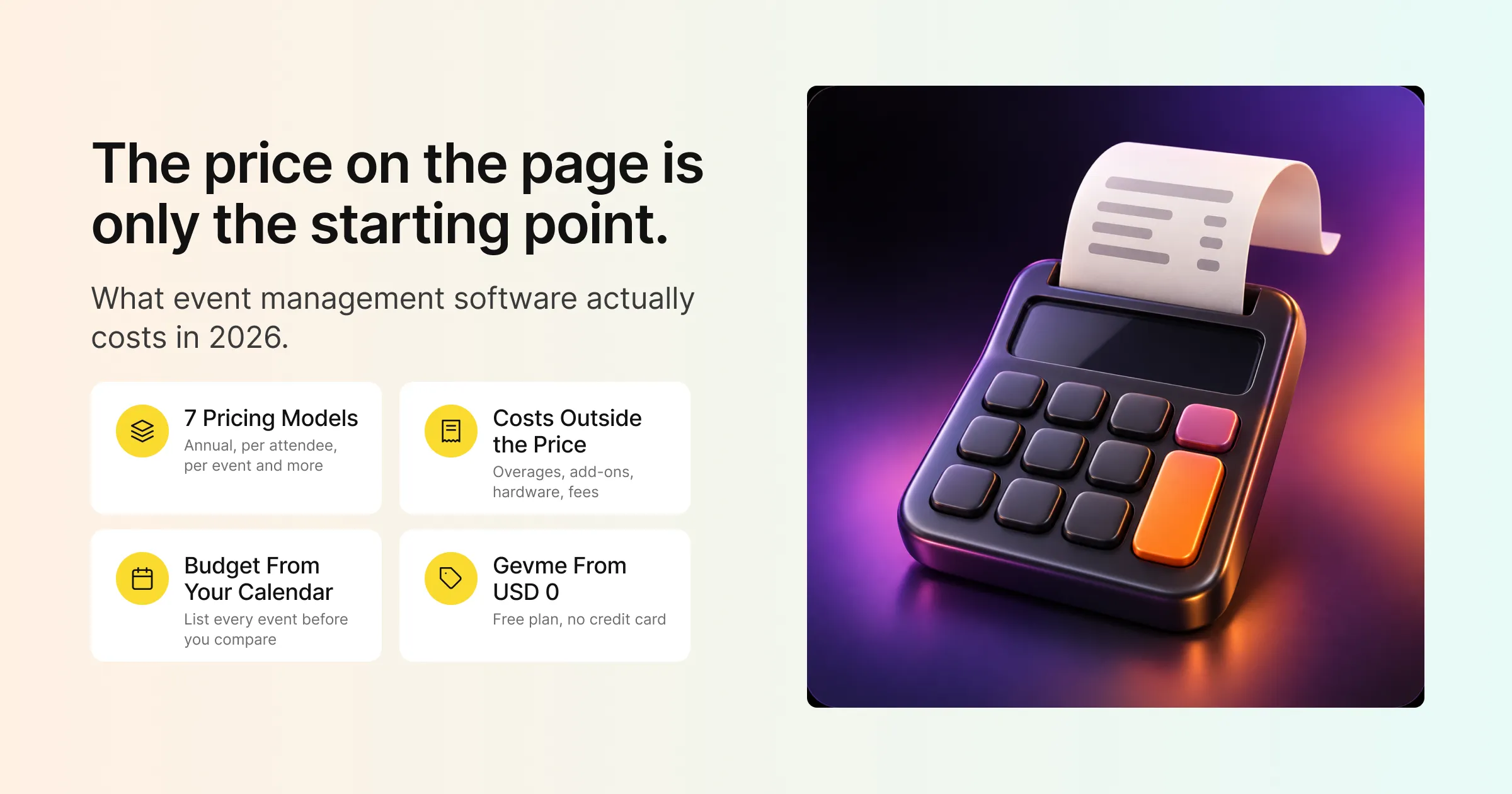 The price on the page is only the starting point: what event management software actually costs in 2026