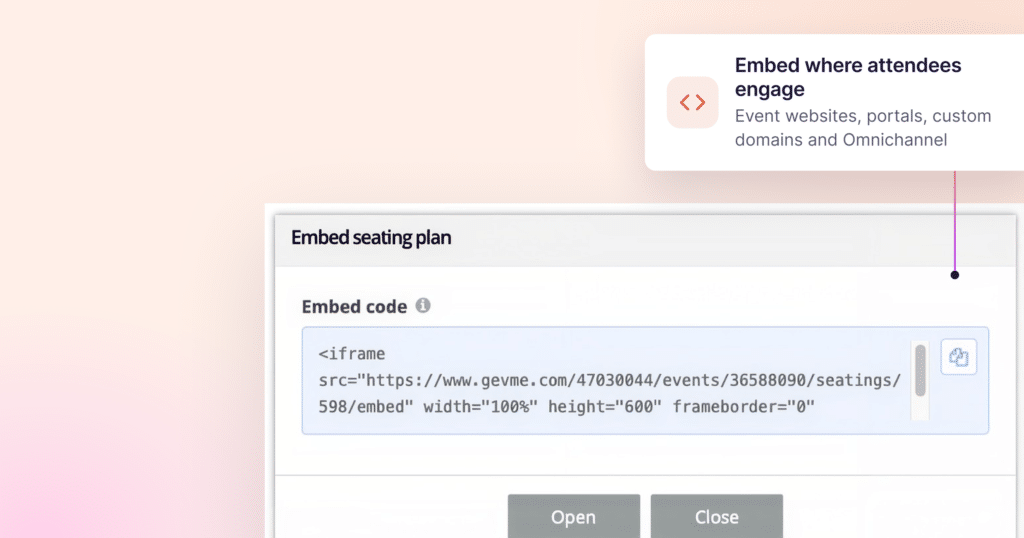 Fall 2026 - Bring Secure Seating Experiences Directly into Your Event Website