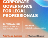  ALB Corporate Governance for Legal Professionals Masterclass 2026 