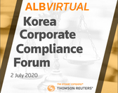  ALB Virtual Korea Corporate Compliance Forum 2020 