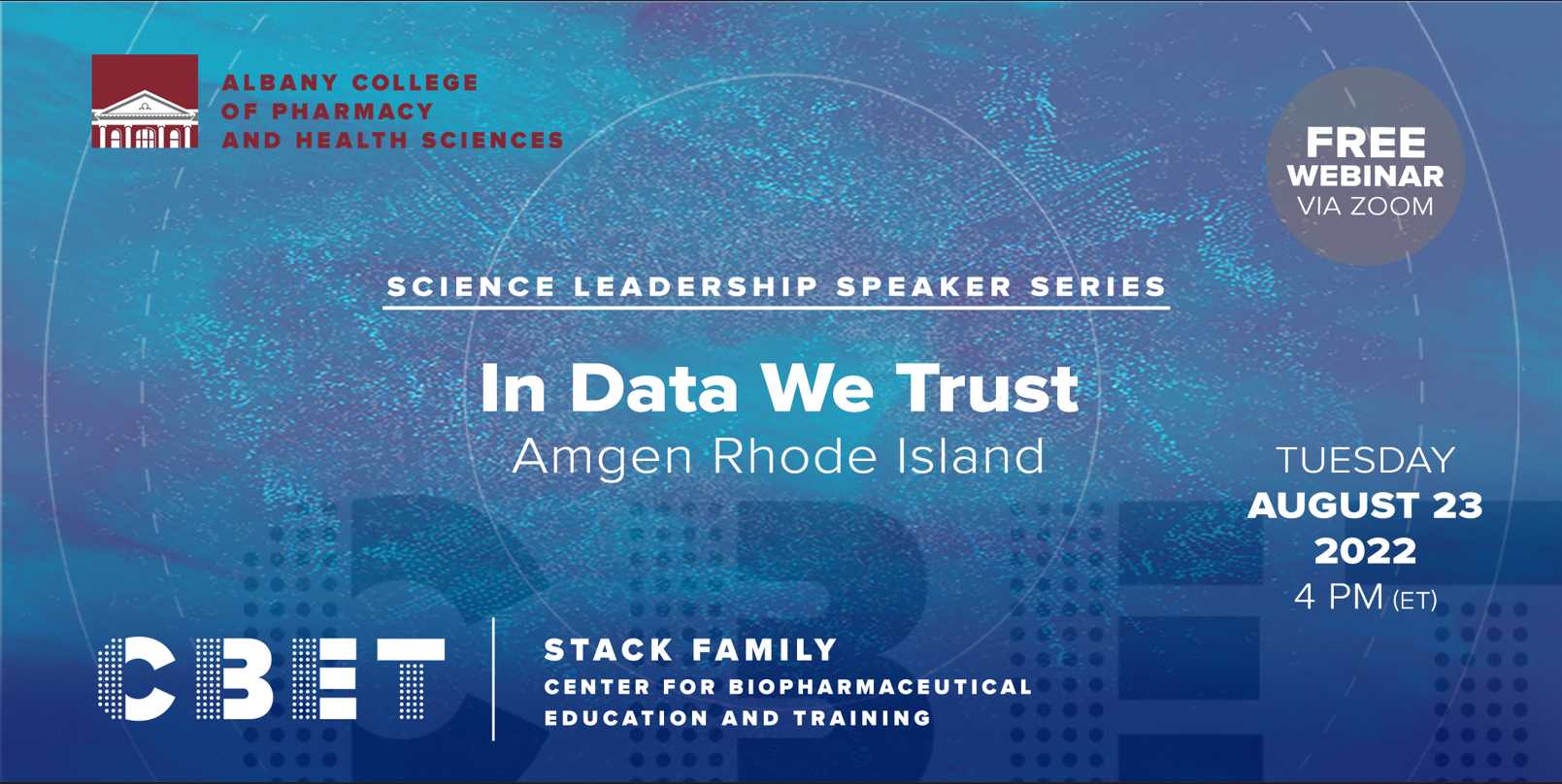 Science Leadership Speaker Series: In Data We Trust