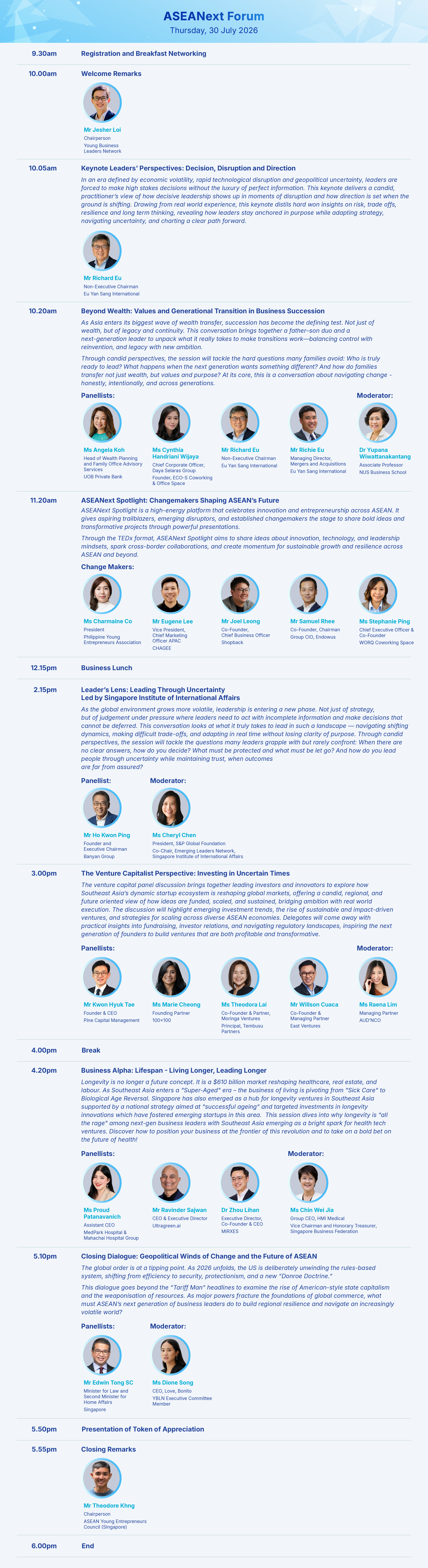 ASEAN 2026 Programme
